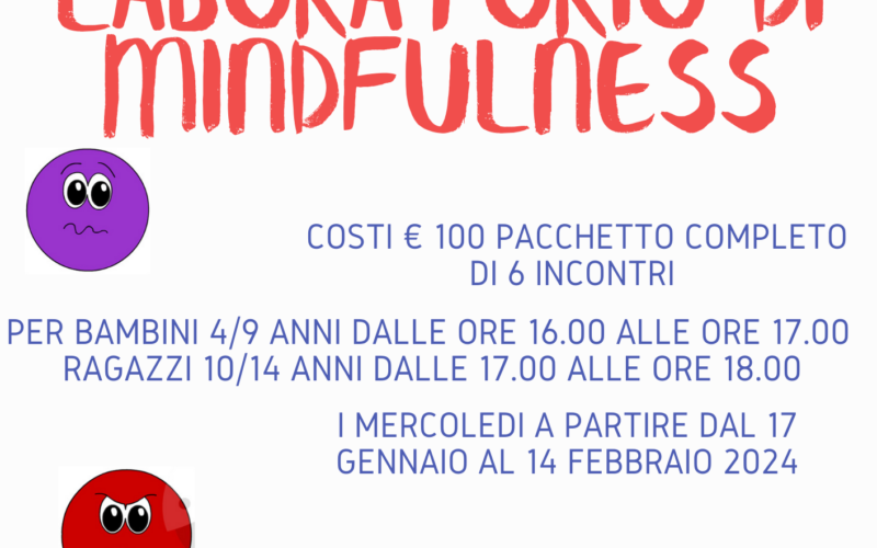 Laboratorio di Mindfulness PER BAMBINI